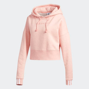 Adidas Coeeze Cropped Hoodie Womens Style : Du2353-Pink