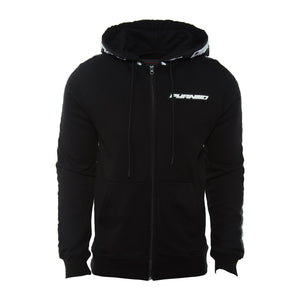 Black Pyramid Speed Stripe Logo Full Zip Hoody Mens Style : Y5161869-Blk